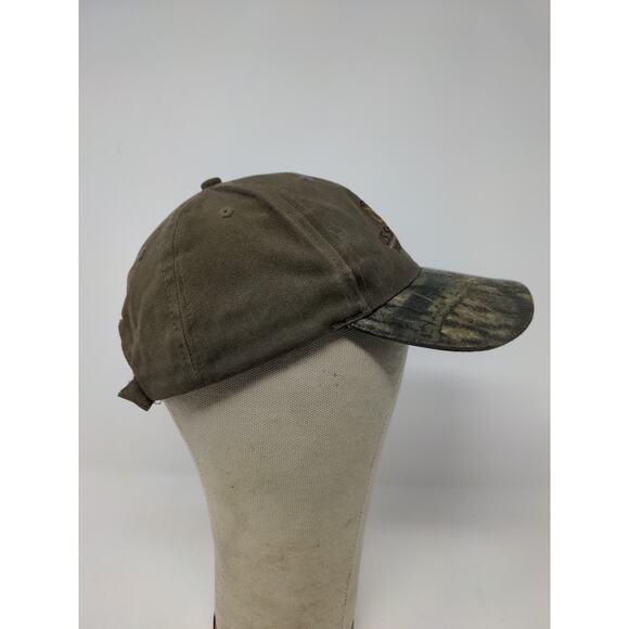 US Smokeless Tobacco Co Mossy Oak Camo Strapback Hat  Brown SEE DESC - Picture 5 of 10